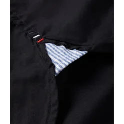 Tommy Hilfiger Flex Long Sleeve Poplin Shirt in Black