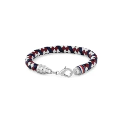 Tommy Hilfiger Hilfiger Mens Braided Leather Bracelet in Multi