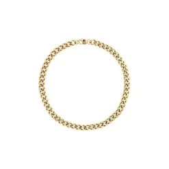 Tommy Hilfiger Hilfiger Mens Curb Chain Necklace in Gold