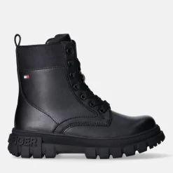 Tommy Hilfiger Lace Up Boot in Black