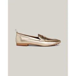 Tommy Hilfiger Leather Penny Loafer in Gold