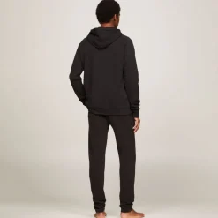 Tommy Hilfiger Logo Lounge Hoodie in Black