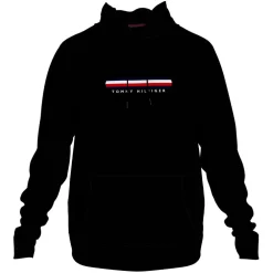 Tommy Hilfiger Logo Lounge Hoodie in Black