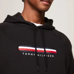 Tommy Hilfiger Logo Lounge Hoodie in Black