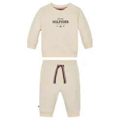 Tommy Hilfiger Logo Set in Cream