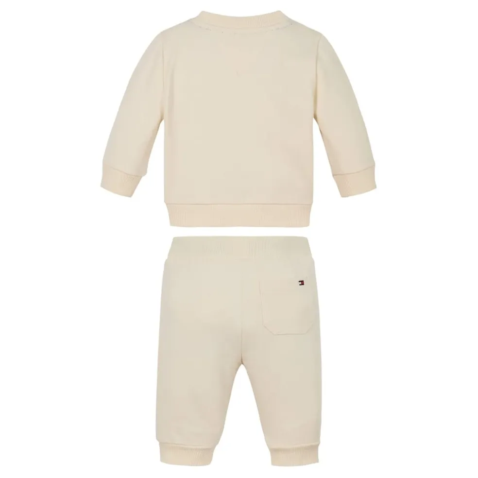 Tommy Hilfiger Logo Set in Cream