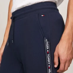 Tommy Hilfiger Logo Tape Lounge Bottoms in Navy