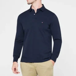 Tommy Hilfiger Long Sleeve Polo Shirt in Blue