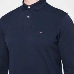 Tommy Hilfiger Long Sleeve Polo Shirt in Blue