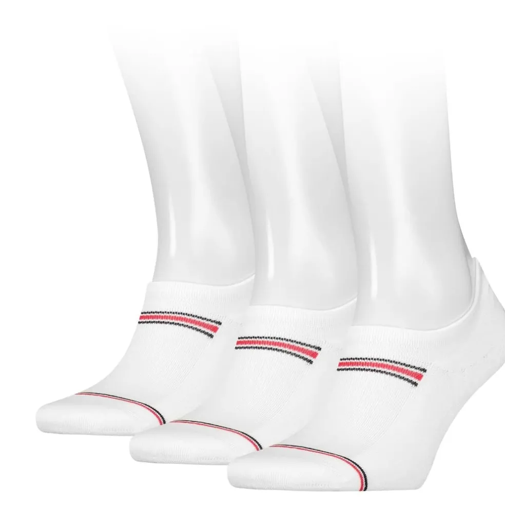 Tommy Hilfiger Mens 3 Pack Sports Socks in White