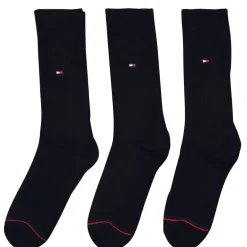 Tommy Hilfiger Mens Hilfiger Bodywear Sports 3 Pack Crew Socks in Black