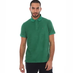 Tommy Hilfiger Micro Towelling Regular-Fit Polo Shirt in Green