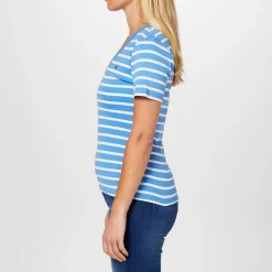 Tommy Hilfiger Neck Striped T-Shirt in Blue