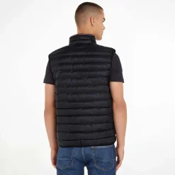 Tommy Hilfiger Packable Recycled Quilted Vest in Black