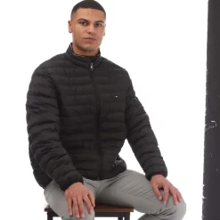 Tommy Hilfiger Packable Recycled Quilted Jacket in Black