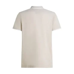 Tommy Hilfiger Regular Fit Short Sleeve Polo Shirt in Beige