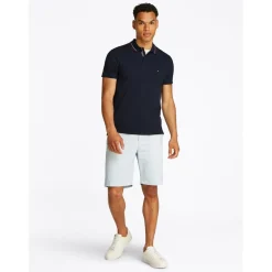 Tommy Hilfiger Regular Fit Short Sleeve Polo Shirt in Blue