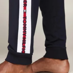 Tommy Hilfiger Repeat Logo Track Pants in Blue