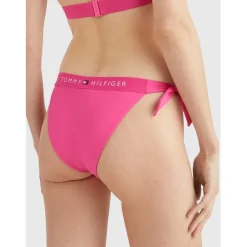 Tommy Hilfiger Side Tie Cheeky Bikini Bottoms in Pink