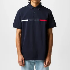 Tommy Hilfiger Sleeved Polo Shirt in Blue
