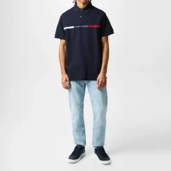 Tommy Hilfiger Sleeved Polo Shirt in Blue