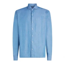 Tommy Hilfiger Smart Casual Slim-Fit Denim Shirt in Denim