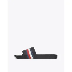 Tommy Hilfiger Stripe Sandals in Black