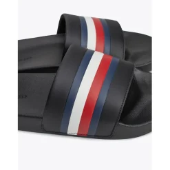 Tommy Hilfiger Stripe Sandals in Black