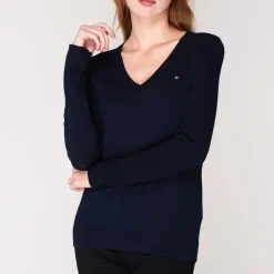 Tommy Hilfiger V Neck Sweater in Blue