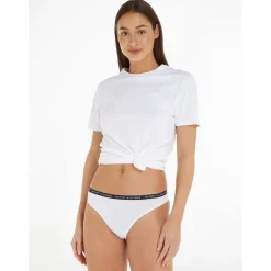 Tommy Hilfiger Womens Bodywear 3 Pack Thong Briefs in Multi