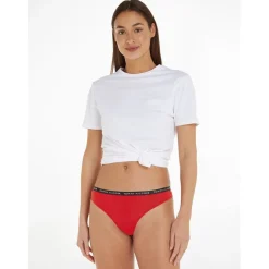 Tommy Hilfiger Womens Bodywear 3 Pack Thong Briefs in Multi