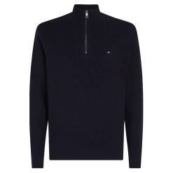Tommy Hilfiger Zip Mock in Blue