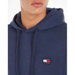 Tommy Jeans Badge Hoodie in Blue