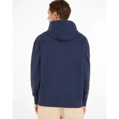 Tommy Jeans Badge Hoodie in Blue