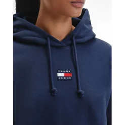 Tommy Jeans Badge Hoodie in Blue