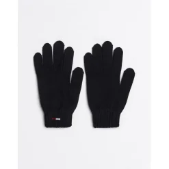 Tommy Jeans Elongated Flag Gloves in Black