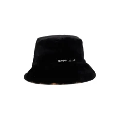 Tommy Jeans Fur Bucket Hat in Black