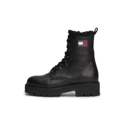 Tommy Jeans Height Boots in Black
