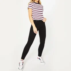 Tommy Jeans High Rise Super Skinny Jeans in Black