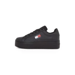 Tommy Jeans Icon Flatform Trainers in Black
