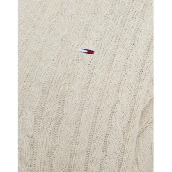 Tommy Jeans Rugby Pullover Sweater in White