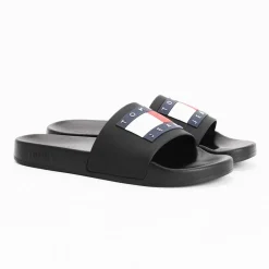 Tommy Jeans Sliders in Black