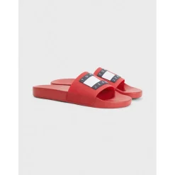 Tommy Jeans Sliders in Red