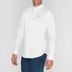 Tommy Jeans Stretch Shirt in White