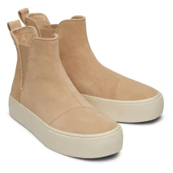 Toms Fenix Platform Chelsea Boots in Natural