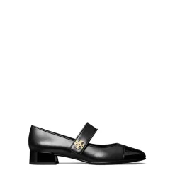 Tory Burch Cap Toe Mary Jane Flats in Black