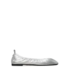 Tory Burch Eddie Ballet Pumps in Silver