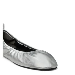 Tory Burch Eddie Ballet Pumps in Silver
