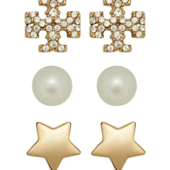 Tory Burch Jewellery Stud Earring Set in Gold