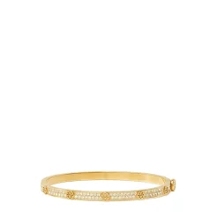 Tory Burch Jewellery Stud 5mm Bracelet in Gold